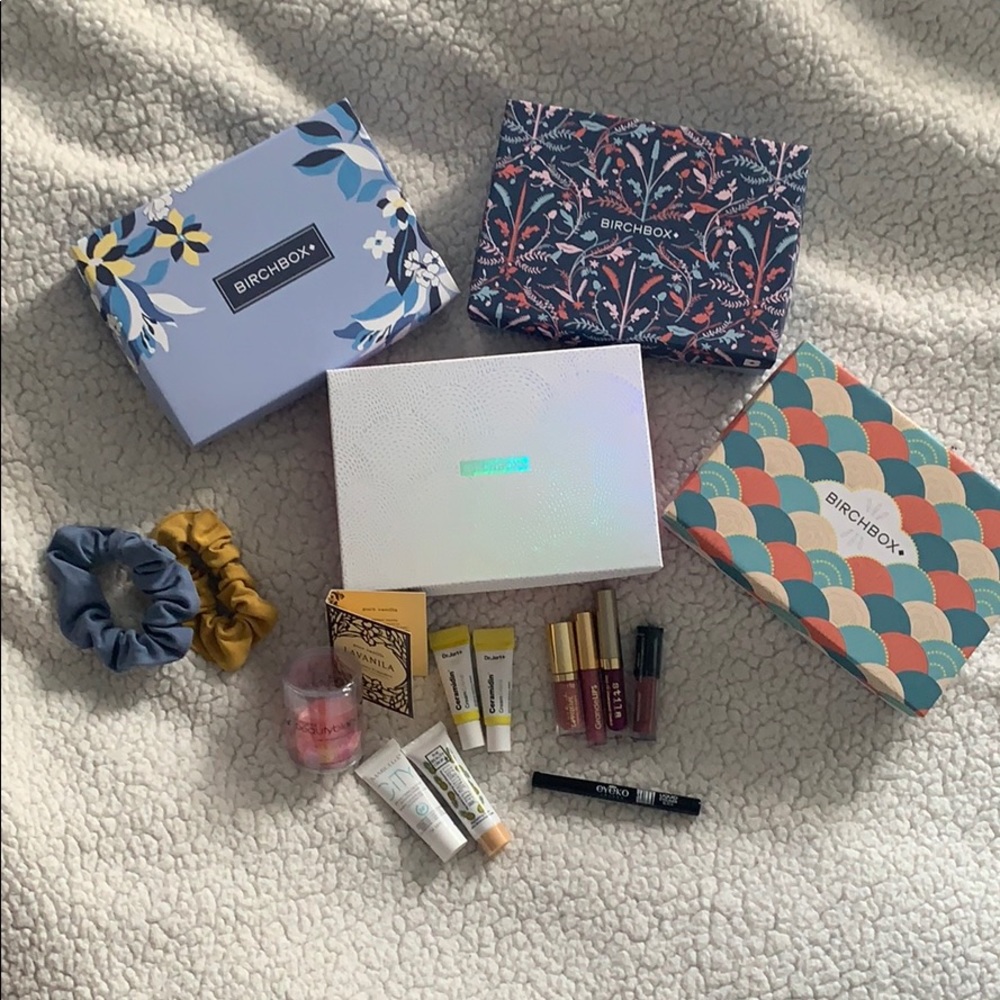 New birchbox samples-4 boxes included